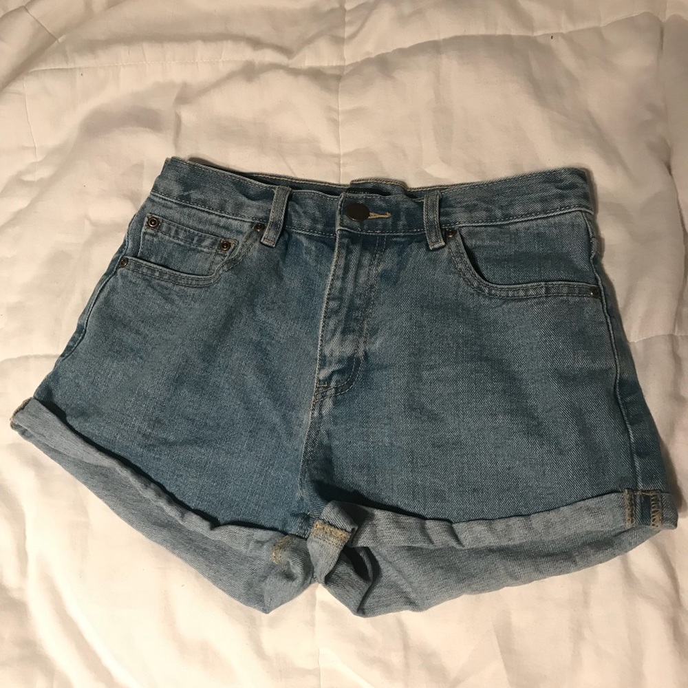 Denim shorts